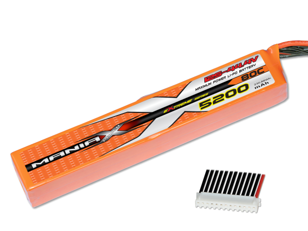 ManiaX LiPo Stick 12S 5200mAh 44,4V Orange 80C
